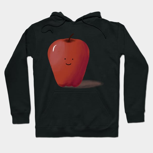 Happy Little Apple Illustration Hoodie by A2Gretchen